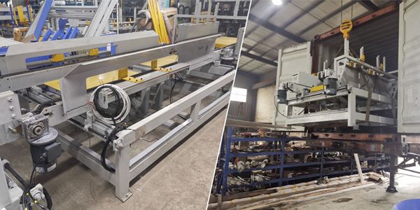 Wood pallet nailing production line