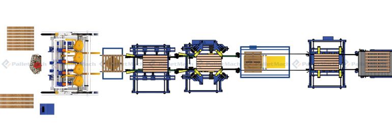 Semi-Auto Wood Pallet Production Line