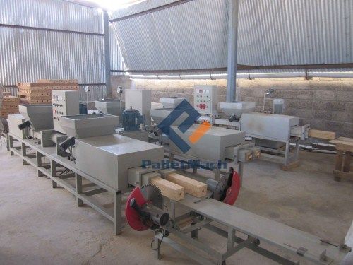 double-head pallet block machine