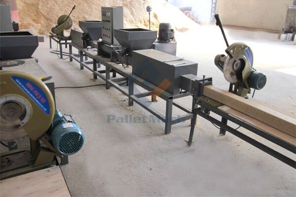 single head wood pallet block machine