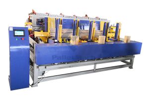 Automatic pallet legs nailing machine