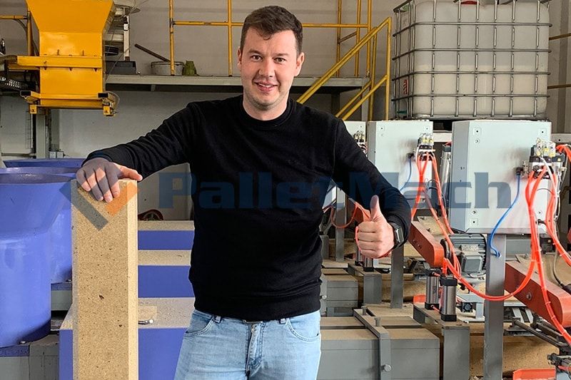 Pallet Block Production Line Installation in Poland