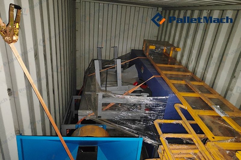 pallet block production line loading cabinets