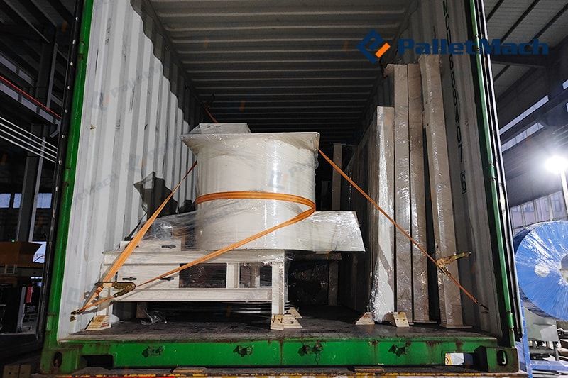 pallet block production line loading cabinets