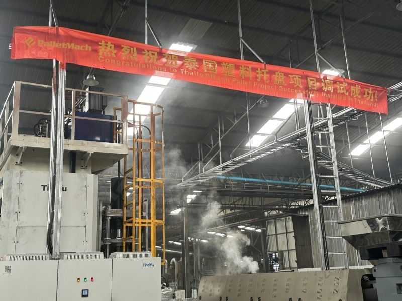 Plastic Pallet Equipment Installation Completed in Thailand by PalletMach Within 15 Days