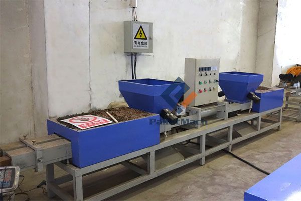 double-head pallet block machine