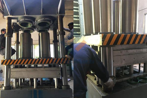 Iran presswood pallet press machine installation