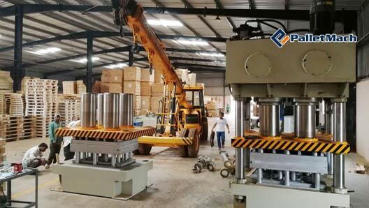 presswood pallet machine installation