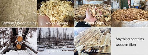 raw materials for wood pallet machine